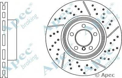 APEC BRAKING dsk3107 -  Тормозной диск